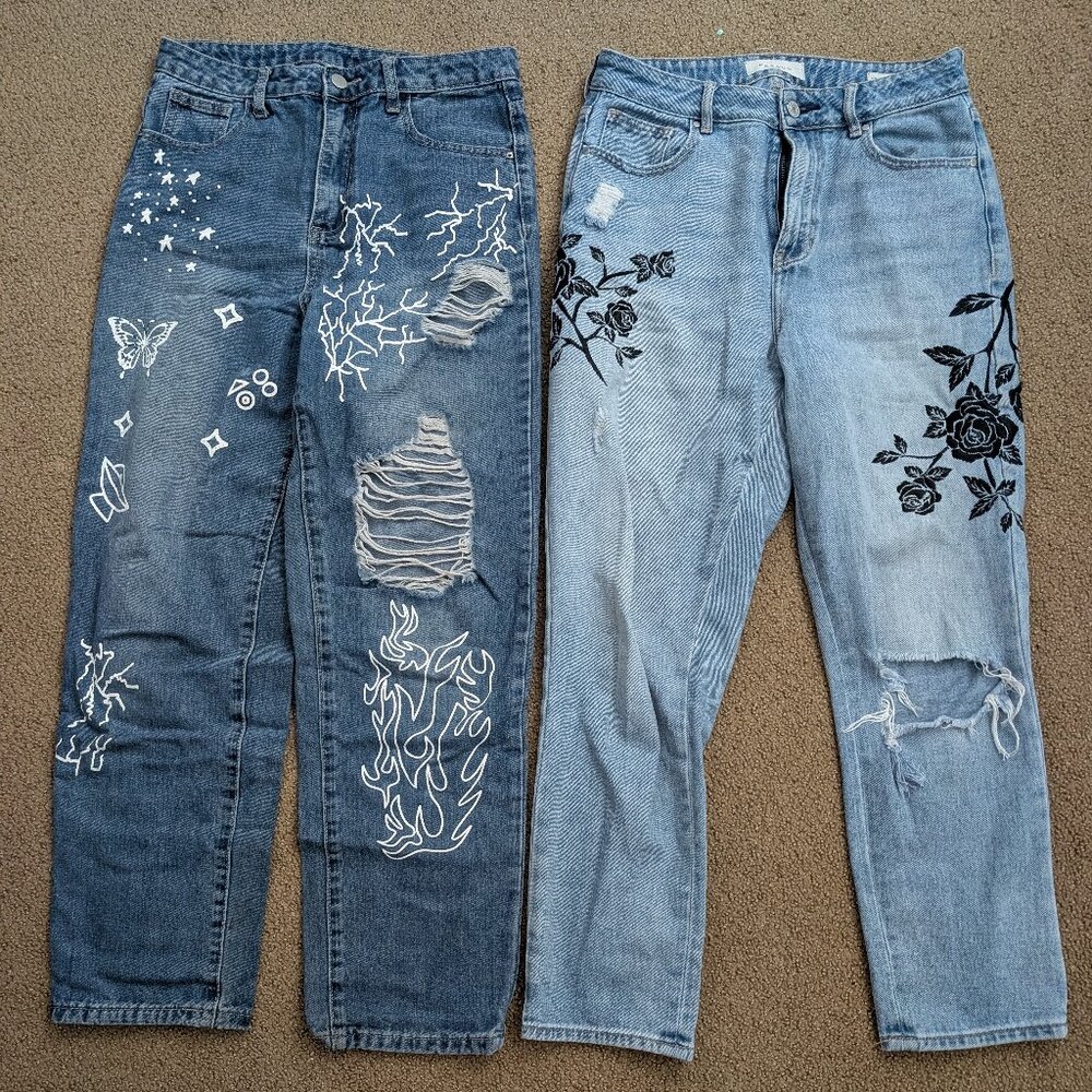 PacSun Mom Jeans 28, Shein Jeans S